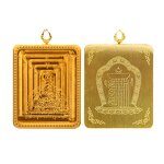 Buddha Thangka Pendant - Tibetan Oriental Religious Charm Men Women Jewelry