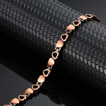 Copper Magnetic Anklet - 99.9% Love Heart Tennis Women Foot Jewelry
