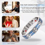 Magnetic Strip Bracelet - Customizable Double Row Pain Relief Men Gift