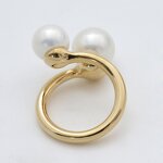 Pearl Scarf Buckle Ring - Malaysia Silk Hijab Wedding Party Jewelry