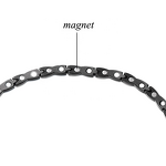 Bio Magnetic Stainless Steel Necklace - Elegant Far Infrared Women Jewelry