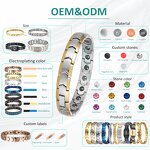 Magnetic Stainless Steel Bracelet - Fashion Heart Adjustable Ladies Jewelry