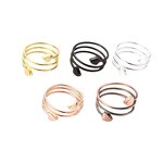 Copper Magnetic Snake Ring - 99.99% Wire Heart Gold Plated Trendy Jewelry
