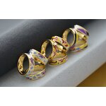 Three-Ring Scarf Buckle - Custom Gold Plated Stainless Steel Hijab Tool