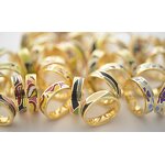 Three-Ring Scarf Buckle - Custom Gold Plated Stainless Steel Hijab Tool