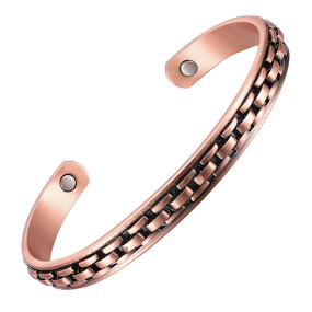 Copper Magnetic Bracelet - Viking Style Arthritis Custom Geometric Jewelry
