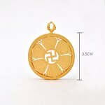 Hollow Thangka Pendant - Oriental Buddhist Amulet Religious Necklace