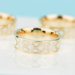 Enamel Scarf Buckle - Custom Stainless Steel Women Wedding Gift Ring