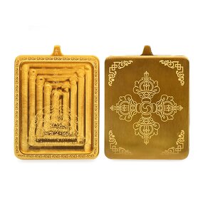 Tangka Amulet Necklace - Wholesale Custom Hand-Drawn Buddhist Pendant