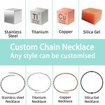 Bio Magnetic Stainless Steel Necklace - Elegant Far Infrared Women Jewelry