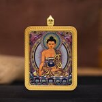 Tibetan Thangka Amulet - Unisex Buddhist Oriental Elegant Pendant