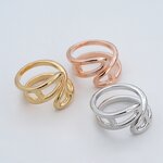 Stainless Steel Shawl Buckle - Fashion Women Wedding Party Scarf Ring