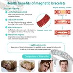 Magnetic Stainless Steel Bracelet - Fashion Lucky Adjustable Ladies Jewelry