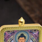 Tibetan Thangka Amulet - Unisex Buddhist Oriental Elegant Pendant