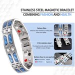 Magnetic Strip Bracelet - Customizable Double Row Pain Relief Men Gift