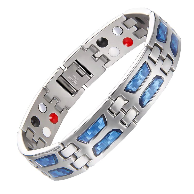 Magnetic Strip Bracelet - Customizable Double Row Pain Relief Men Gift