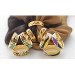 Three-Ring Scarf Buckle - Custom Gold Plated Stainless Steel Hijab Tool