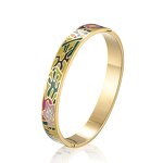 Enamel Bangle for Women - Custom High Quality Stainless Steel Jewelry