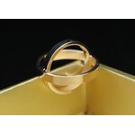 Double Circle Scarf Ring - Elegant Stainless Steel Women Wedding Jewelry