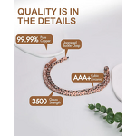 Pure Copper Magnetic Necklace - 99.9% Arthritis Four Leaf Clover Jewelry