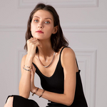 Pure Copper Magnetic Necklace - 99.9% Adjustable Link Chain Trendy Jewelry