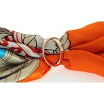 Double Circle Scarf Ring - Elegant Stainless Steel Women Wedding Jewelry