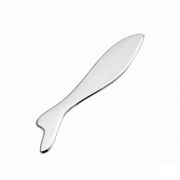 Metal Gua Sha Facial Tool - High End Stainless Steel Face Neck Scraper