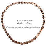 Pure Copper Magnetic Necklace - Unisex Adjustable Link Chain Trendy Jewelry