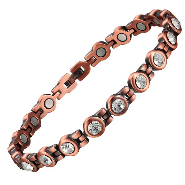 Copper Magnetic Anklet - 2020 Zircon Crystal Encrusted Women Jewelry