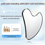 Stainless Steel Gua Sha Plate - Mirror Polished Muscle Relax Massage Tool