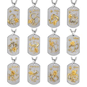 Zodiac Stainless Steel Necklace - Wholesale Romantic Link Chain Jewelry