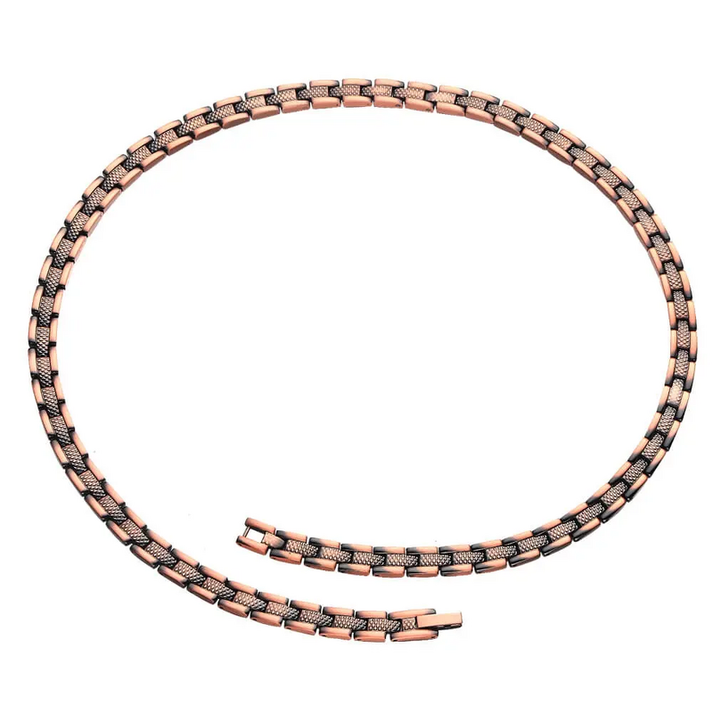 Pure Copper Magnetic Necklace - 99.9% Adjustable Link Chain Trendy Jewelry