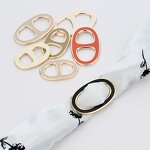 Enamel Scarf Ring - Custom Stainless Steel O Ring Wedding Gift Buckle