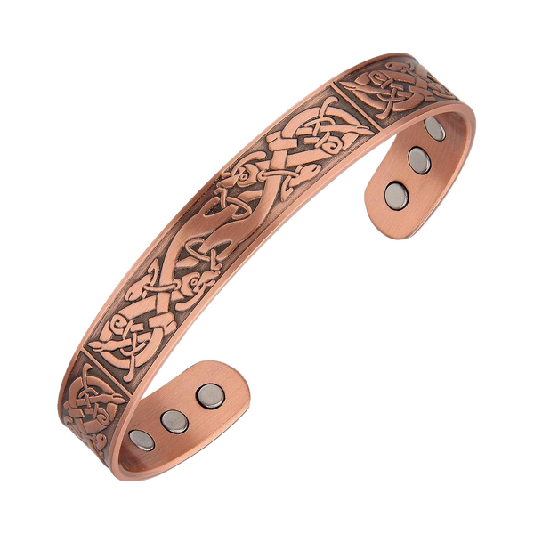 Pure Copper Magnetic Cuff - 99.9% Healing Torque Unisex Pattern Jewelry