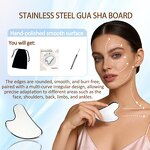 Heart Shape Gua Sha Tool - End Skin Stainless Steel Facial Sculpting Tool