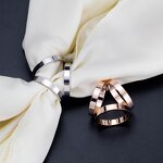 Three Circles Scarf Buckle - 18K Gold Plated Stainless Steel Wedding Tool