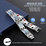Magnetic Strip Bracelet - Customizable Double Row Pain Relief Men Gift