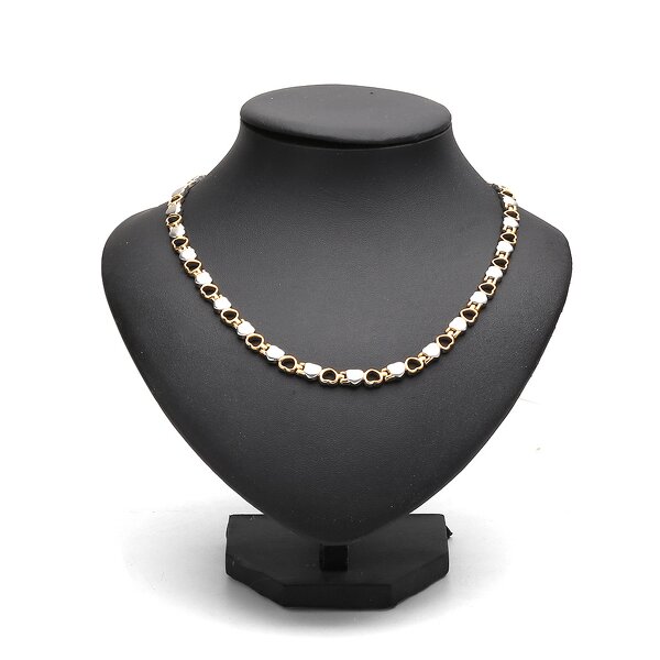 Stainless Steel Magnetic Necklace - Wholesale Heart Shape Trendy Link Chain