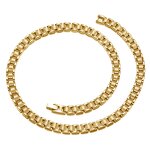 Stainless Steel Magnetic Necklace - Adjustable Unisex Classic Trendy Chain