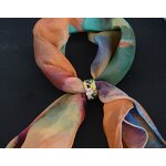 Enamel Silk Scarf Buckle - High Quality Gold Plated Custom Scarf Ring