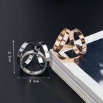 Three Circles Scarf Buckle - 18K Gold Plated Stainless Steel Wedding Tool