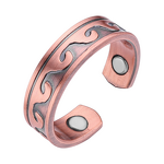 Pure Copper Magnetic Ring - Wholesale Adjustable Arthritis Viking Jewelry