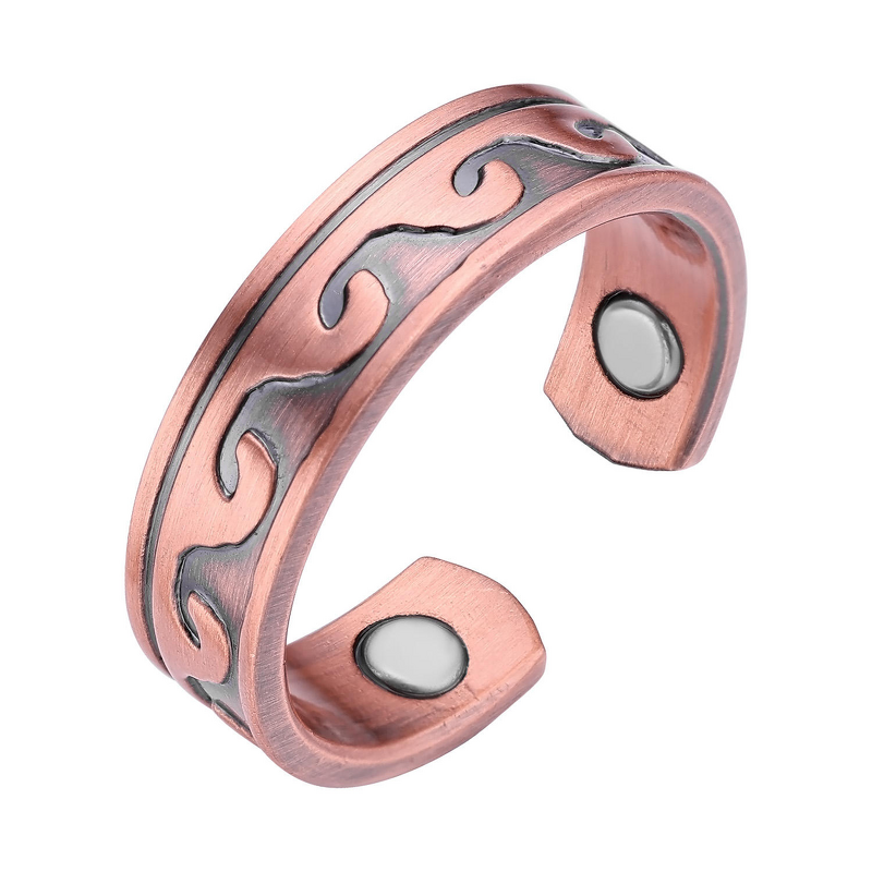 Pure Copper Magnetic Ring - Wholesale Adjustable Arthritis Viking Jewelry