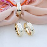 Enamel Scarf Buckle - Custom Stainless Steel Women Wedding Gift Ring