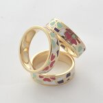 Three-Ring Scarf Buckle - Custom Gold Plated Stainless Steel Hijab Tool