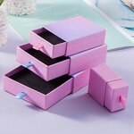 Gradient Pull-Out Jewelry Box - Ring Necklace Ear Stud Daily Storage Case