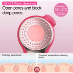 Facial Scrubber Brush Manufacturer - Portable Sonic Rechargeable Handheld Electric Waterproof Vibrating Wash Men Exfoliator
