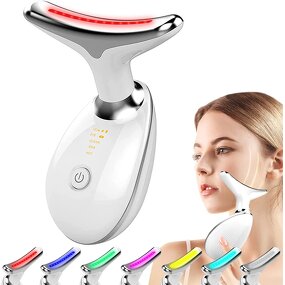 Face Neck Massager Manufacturer - ES-1081 EMS with 7-LED Microcurrent Photon for Anti Wrinkle Anti-Aging