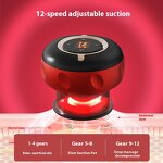 Cupping Therapy Set Manufacturer - 12 Gears with Remote Control Red Light Heated Suction Cups for Body