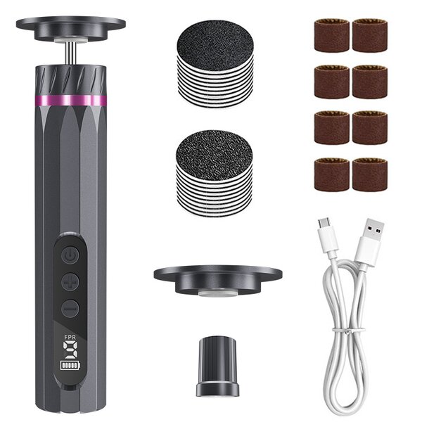 Nail Polisher Manufacturer - 2 in 1 Cordless Electric High Efficiency 9 Speeds for Callus Removal & Nail Art